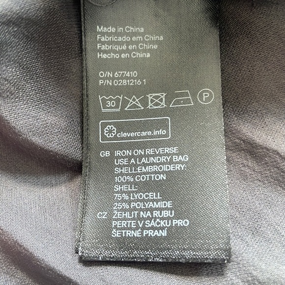 H&M Conscious Grey Drop Waist Mini Dress Size 6 - Picture 5 of 6